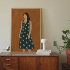 Calm Modern Abstract Woman Print