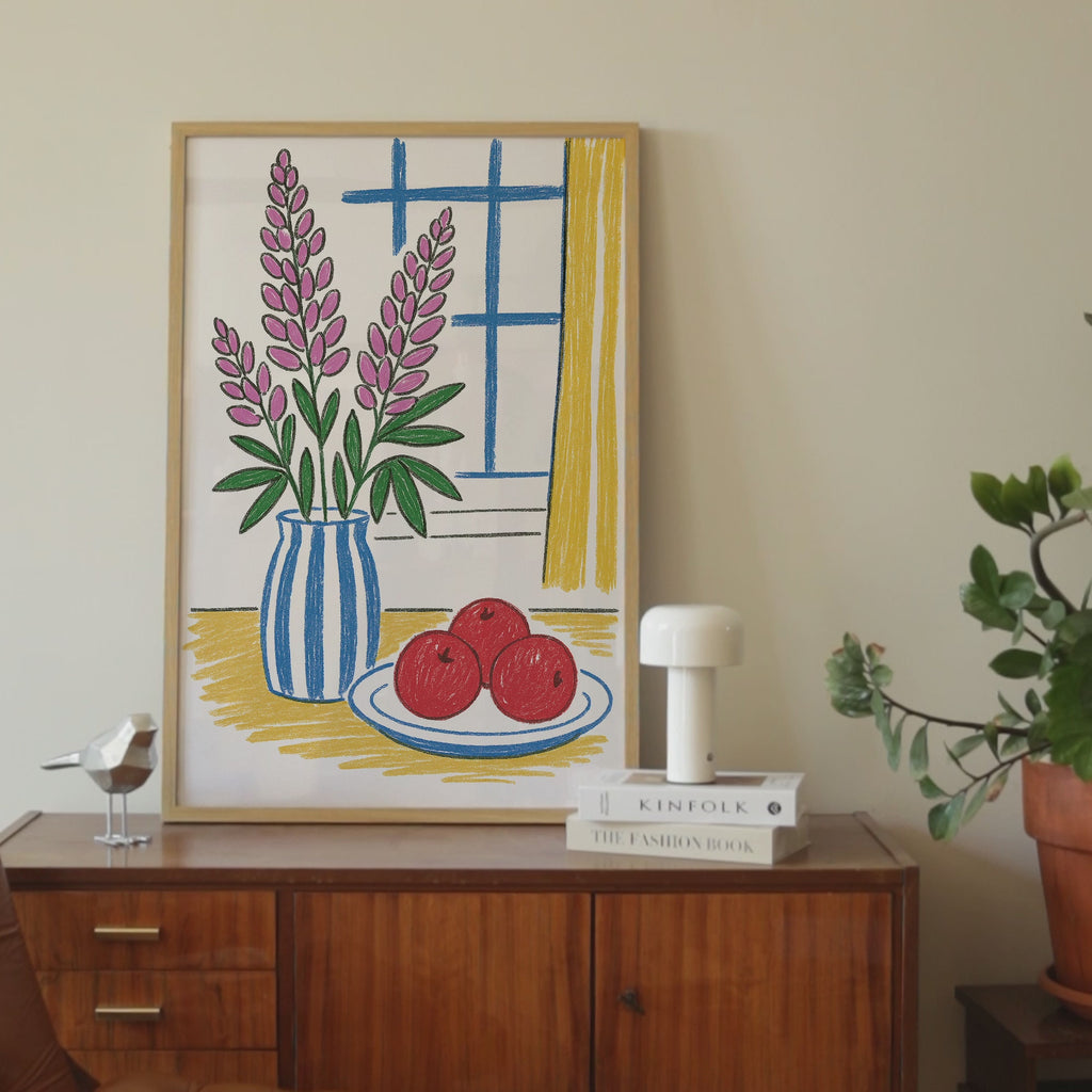 Minimalist Floral Vase Print