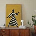 Yellow Minimalist Portrait Gallery Print