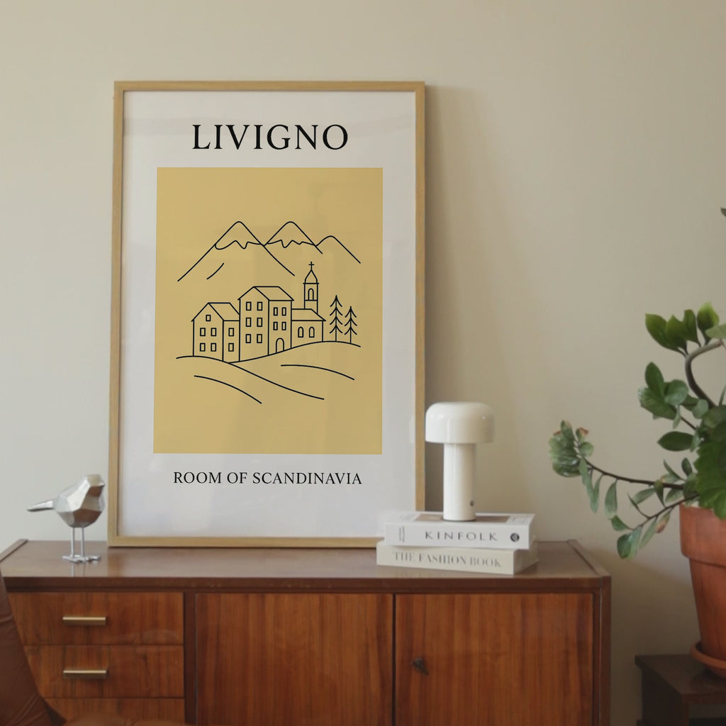 Livigno Minimalist City & Travel Print