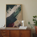 Scandinavian Burgundy Minimalist Print