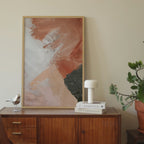 Brush Texture Warm Tones Print