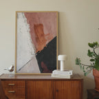 Warm Textured Brush Strokes Print