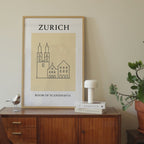 Zurich Minimalist City & Travel Print