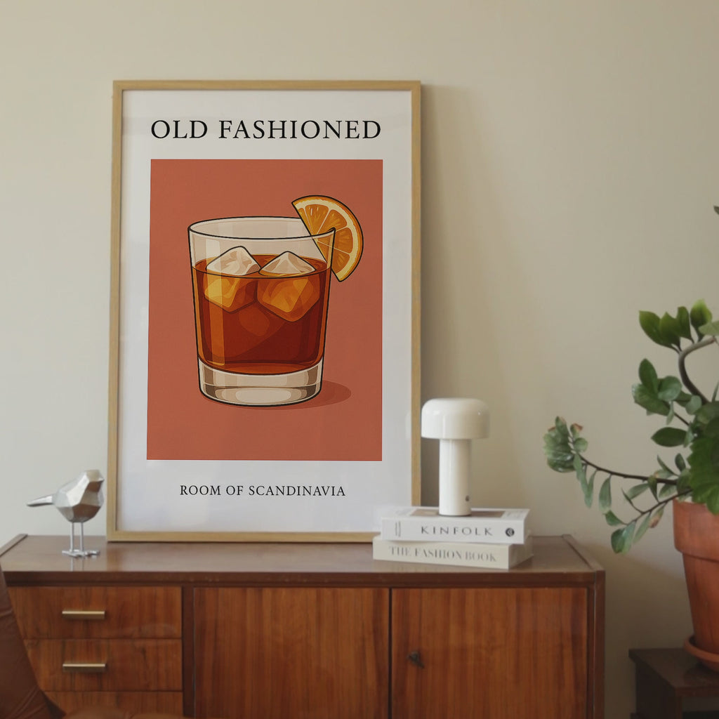 Retro Old Fashioned Print
