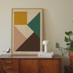 Geometric Balance Shapes Print