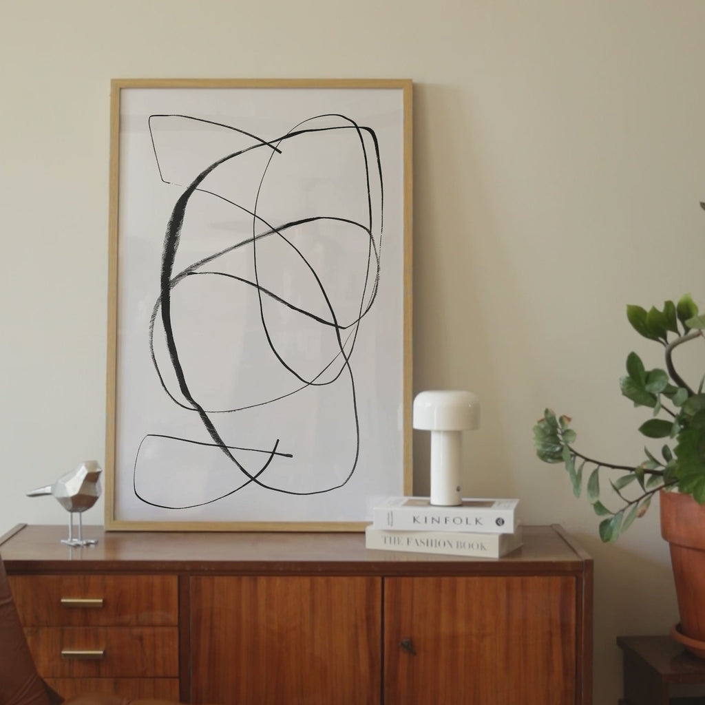 Minimalist Scandinavian Line Art Print