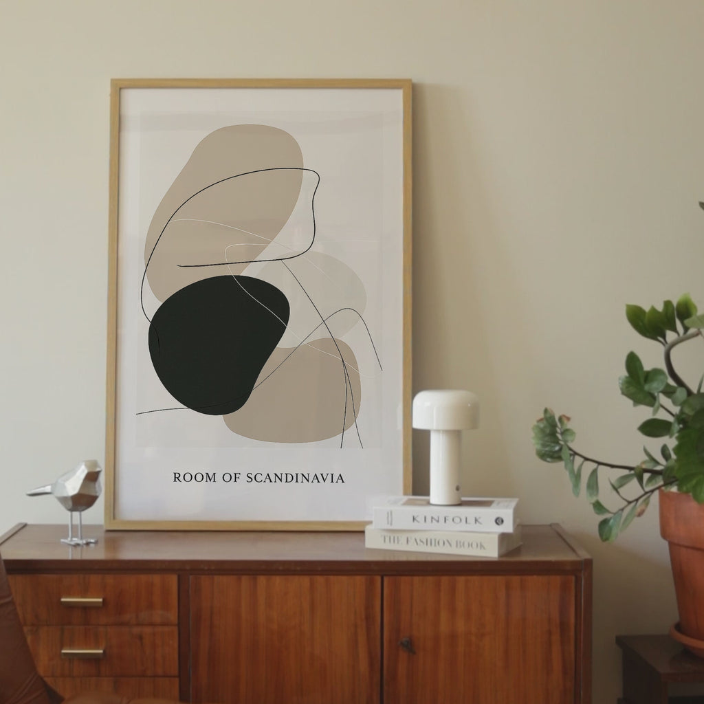 Modern Abstract Line Print