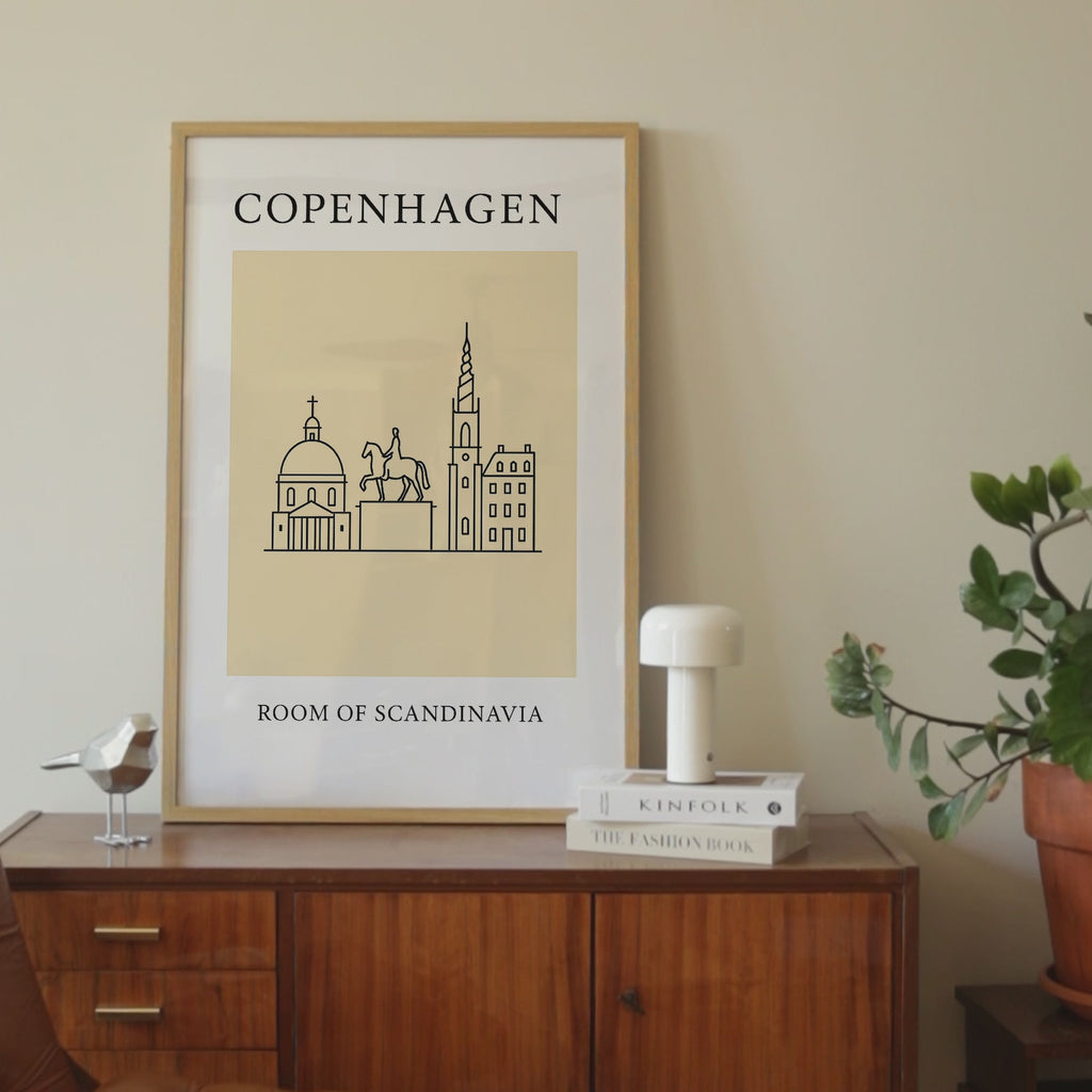Copenhagen Minimalist City & Travel Print
