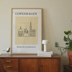 Copenhagen Minimalist City & Travel Print