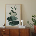 Deep Green Composition Print