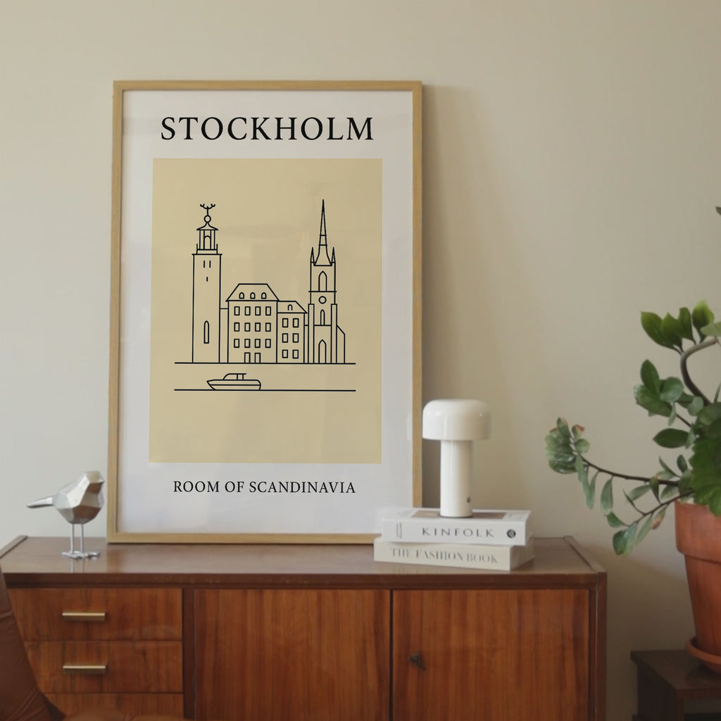 Stockholm Minimalist City & Travel Print