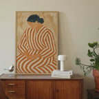 Minimalist Terracotta Woman Print