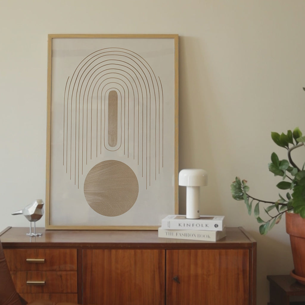 Minimalist Organic Geometry Print