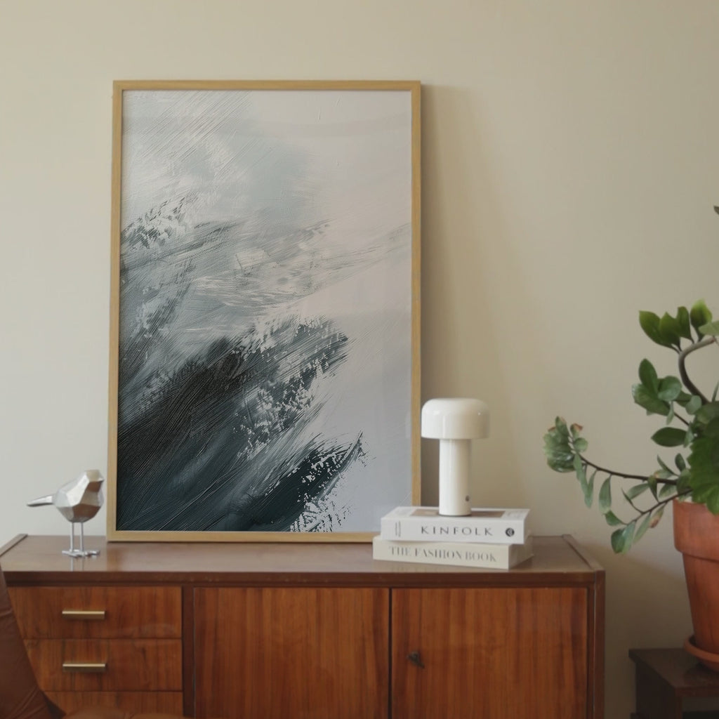 Abstract Icy Tones Print